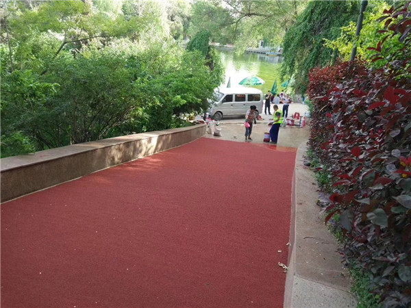 城口彩色路面施工